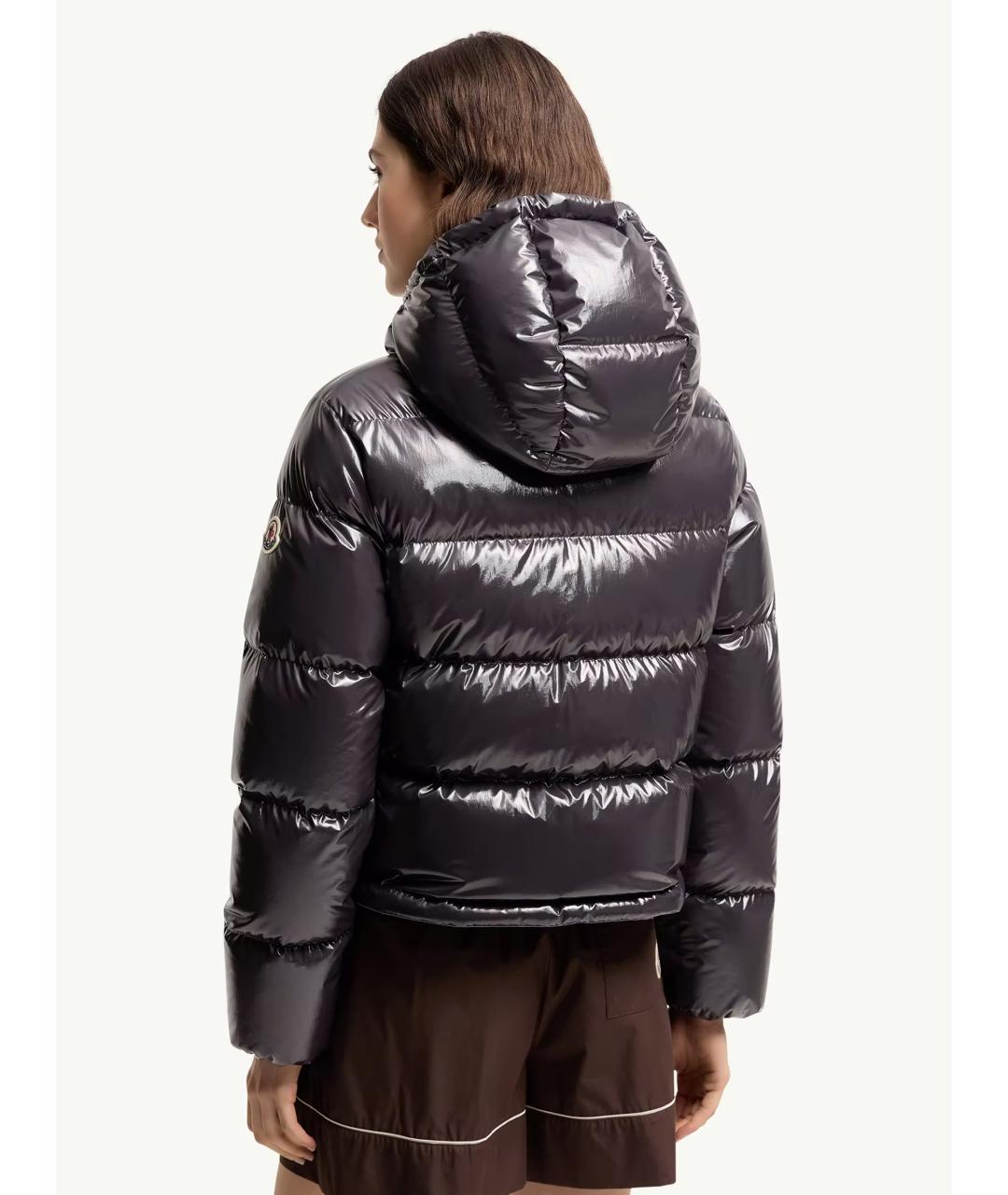 MONCLER Синий полиамидовый пуховик, фото 4