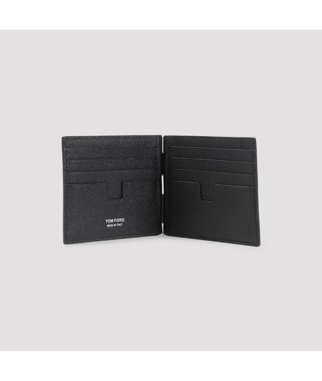 TOM FORD Черный кожаный кошелек, фото 3