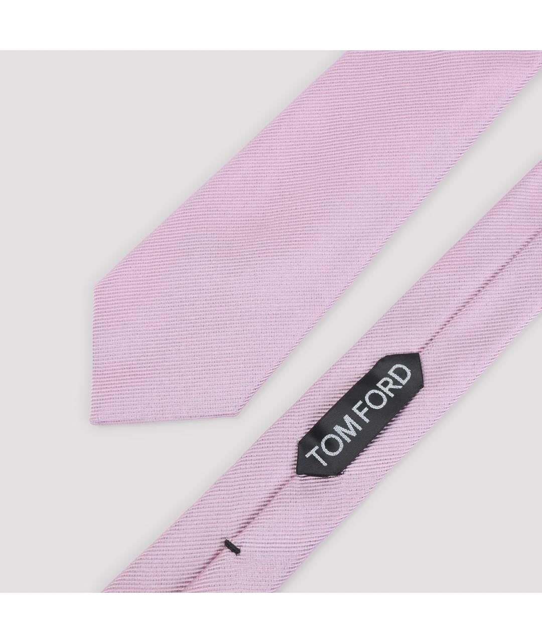 TOM FORD Розовый шелковый галстук, фото 3