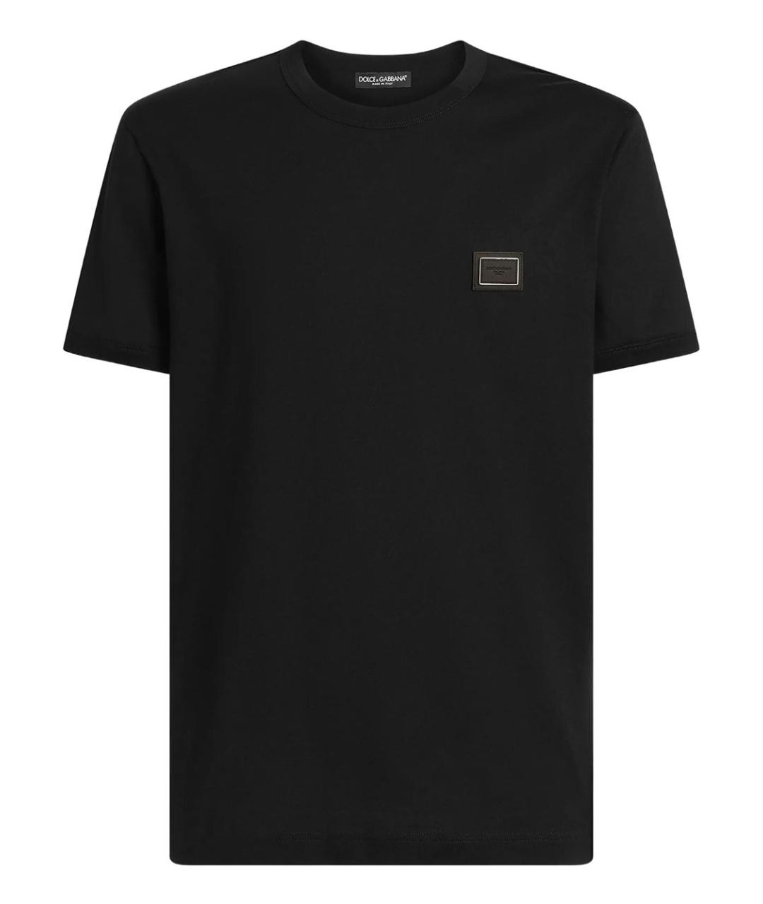 DOLCE&GABBANA Черная хлопковая футболка, фото 1
