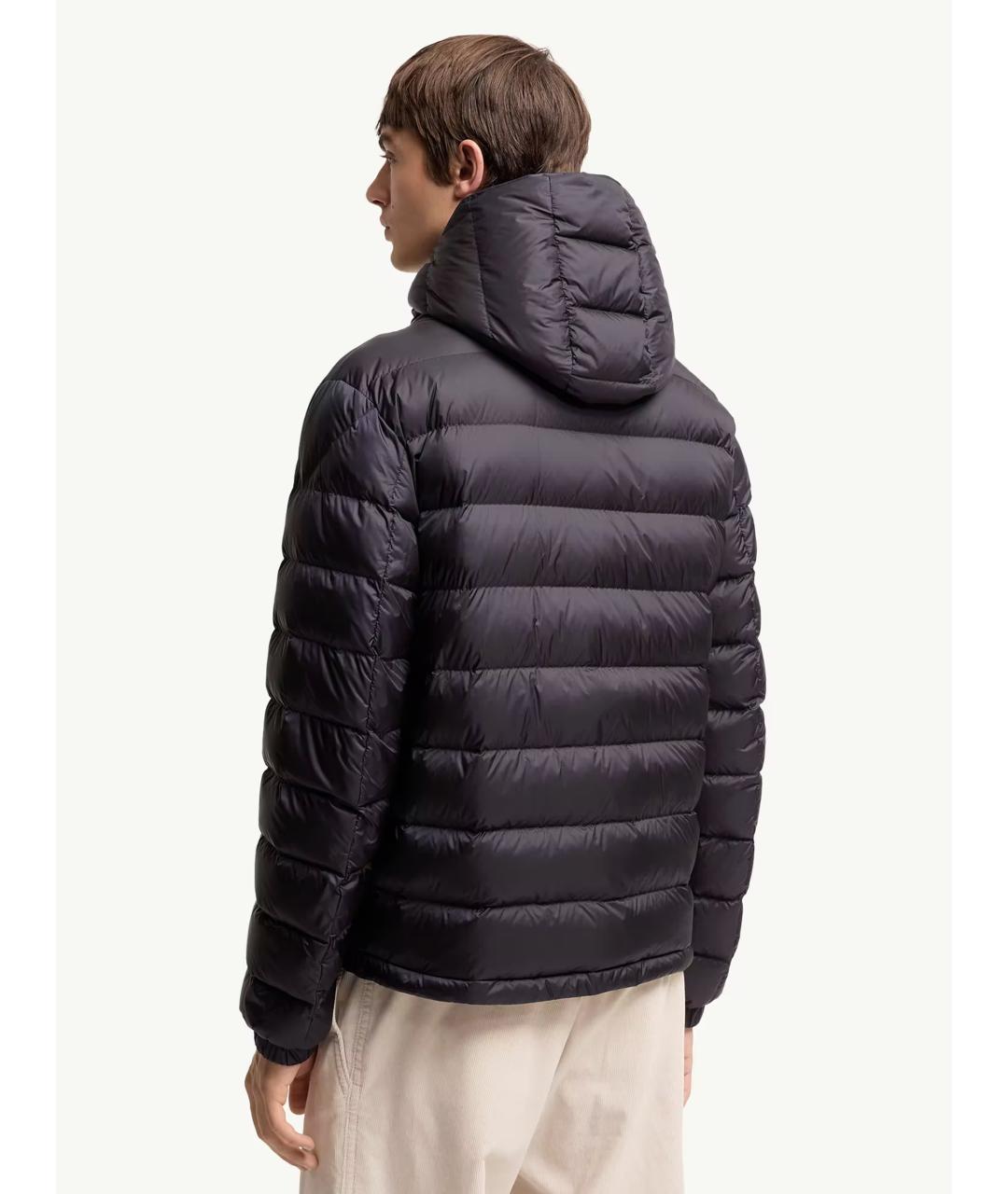 MONCLER Синий полиамидовый пуховик, фото 4