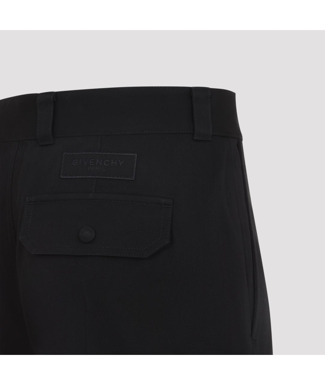 GIVENCHY Черные хлопковые повседневные брюки, фото 4