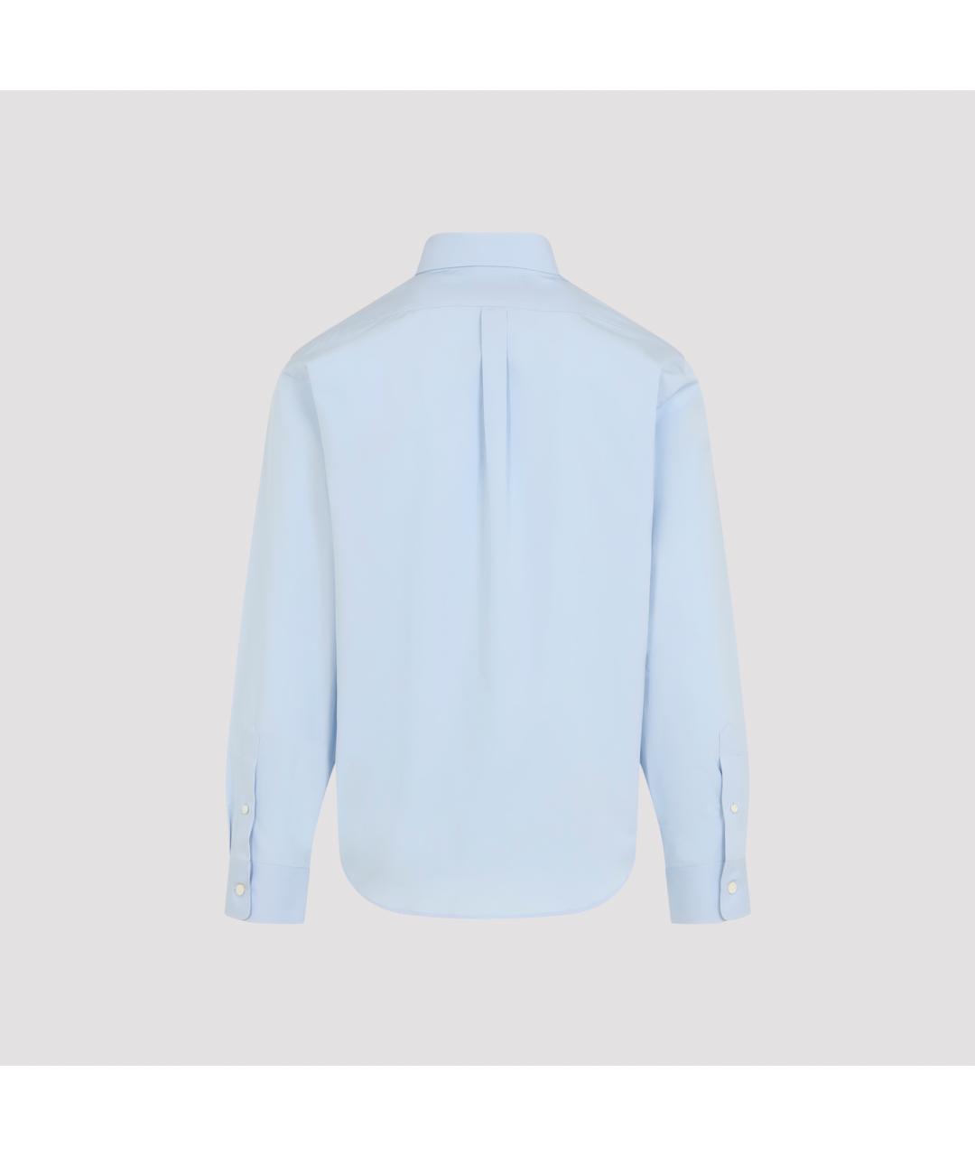 GIVENCHY Синяя хлопковая кэжуал рубашка, фото 2