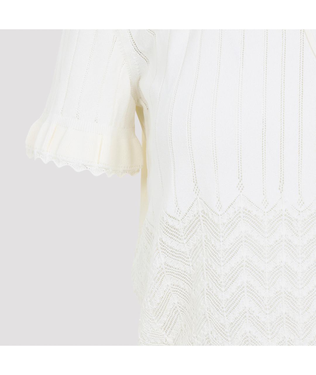 ALEXANDER MCQUEEN Белая полиамидовая футболка, фото 3
