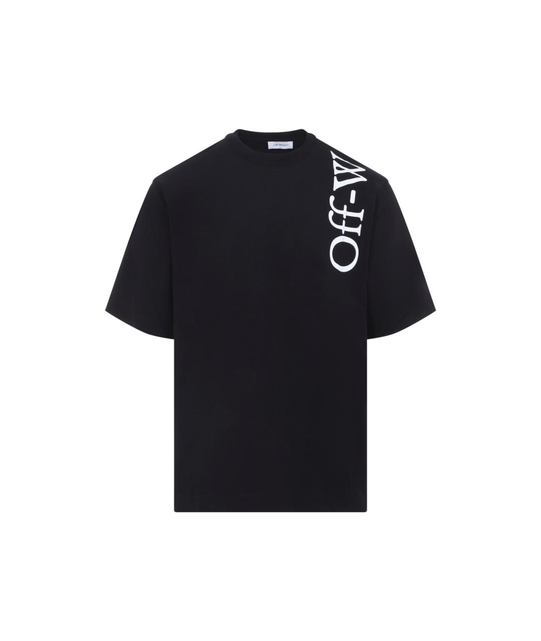OFF-WHITE Черная хлопковая футболка, фото 1