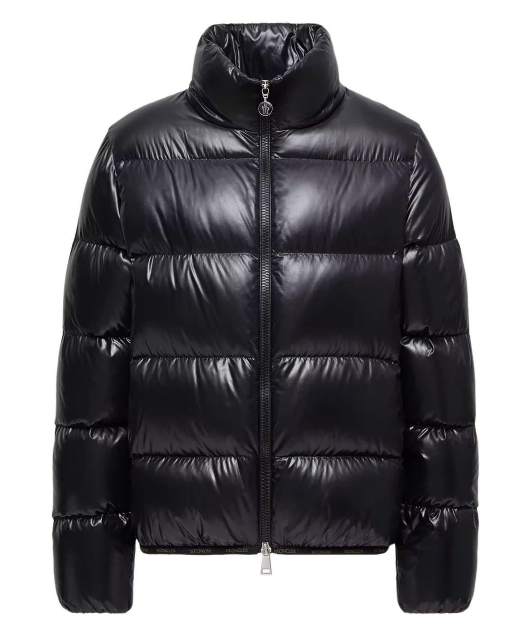 MONCLER Черный полиамидовый пуховик, фото 1