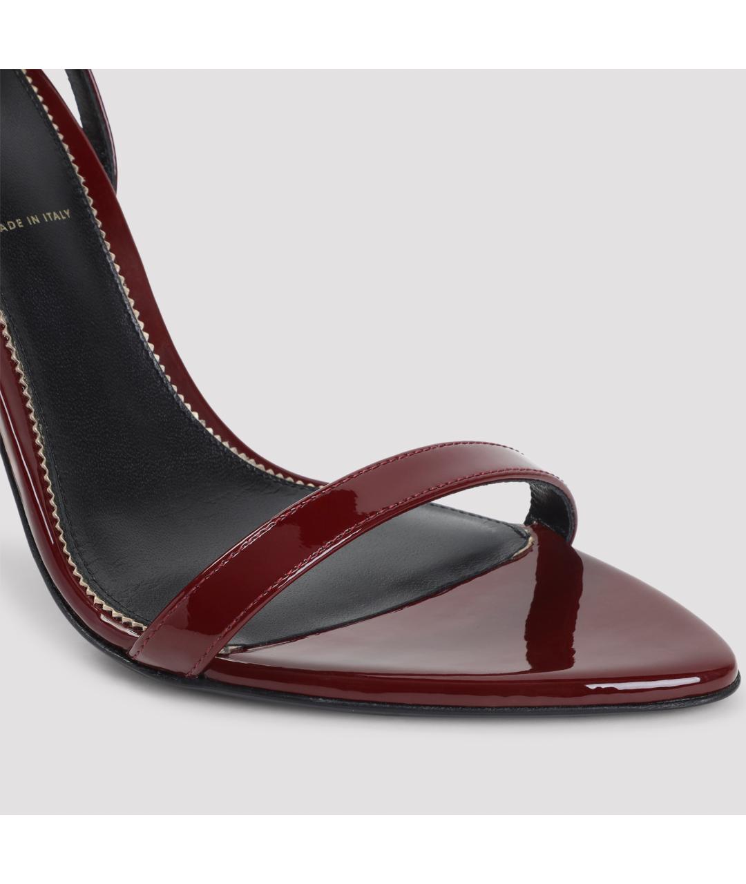 TOM FORD Красные кожаные босоножки, фото 3