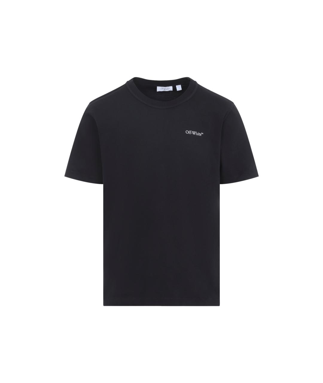 OFF-WHITE Черная хлопковая футболка, фото 1