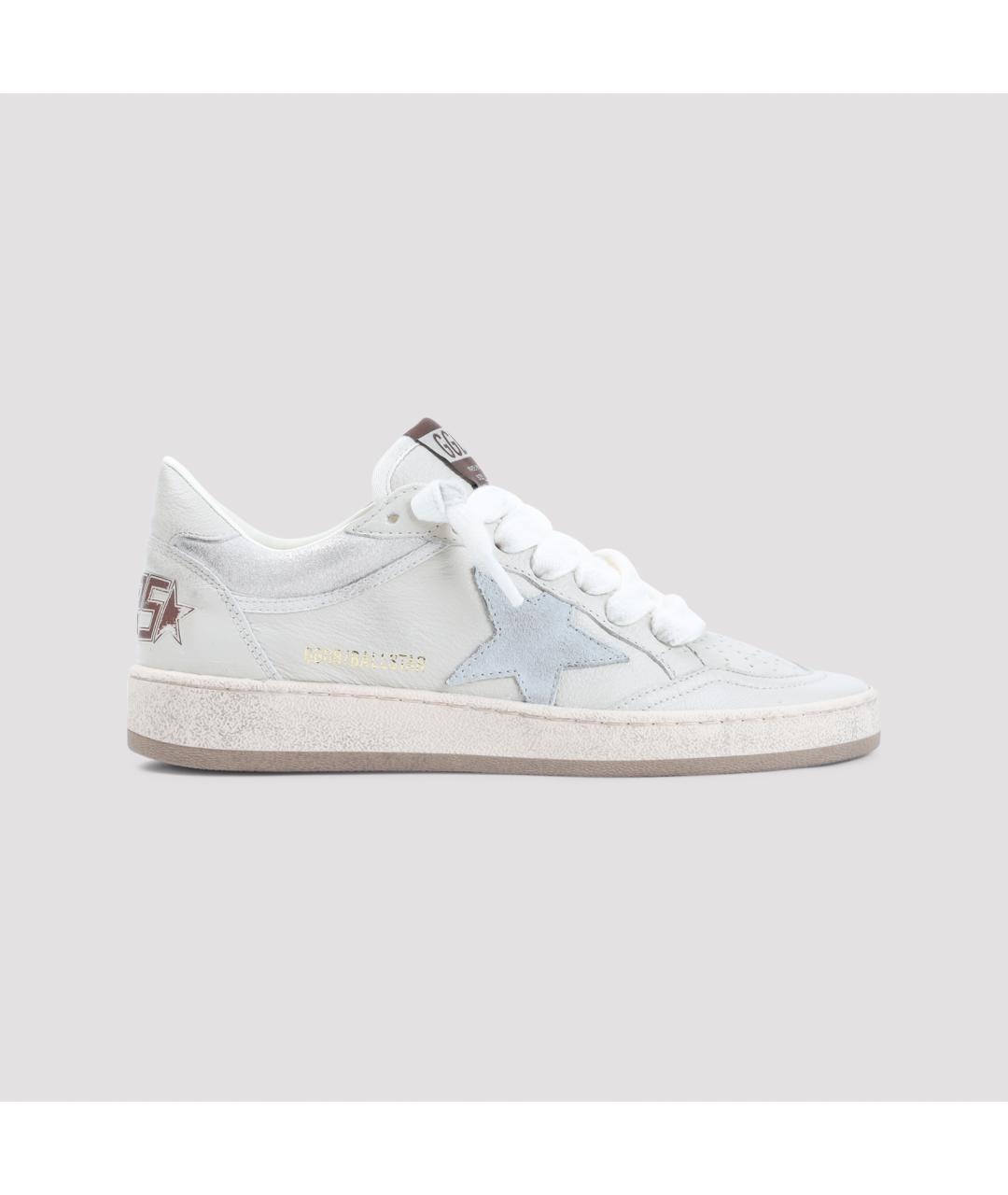 GOLDEN GOOSE Белые кожаные кеды, фото 2