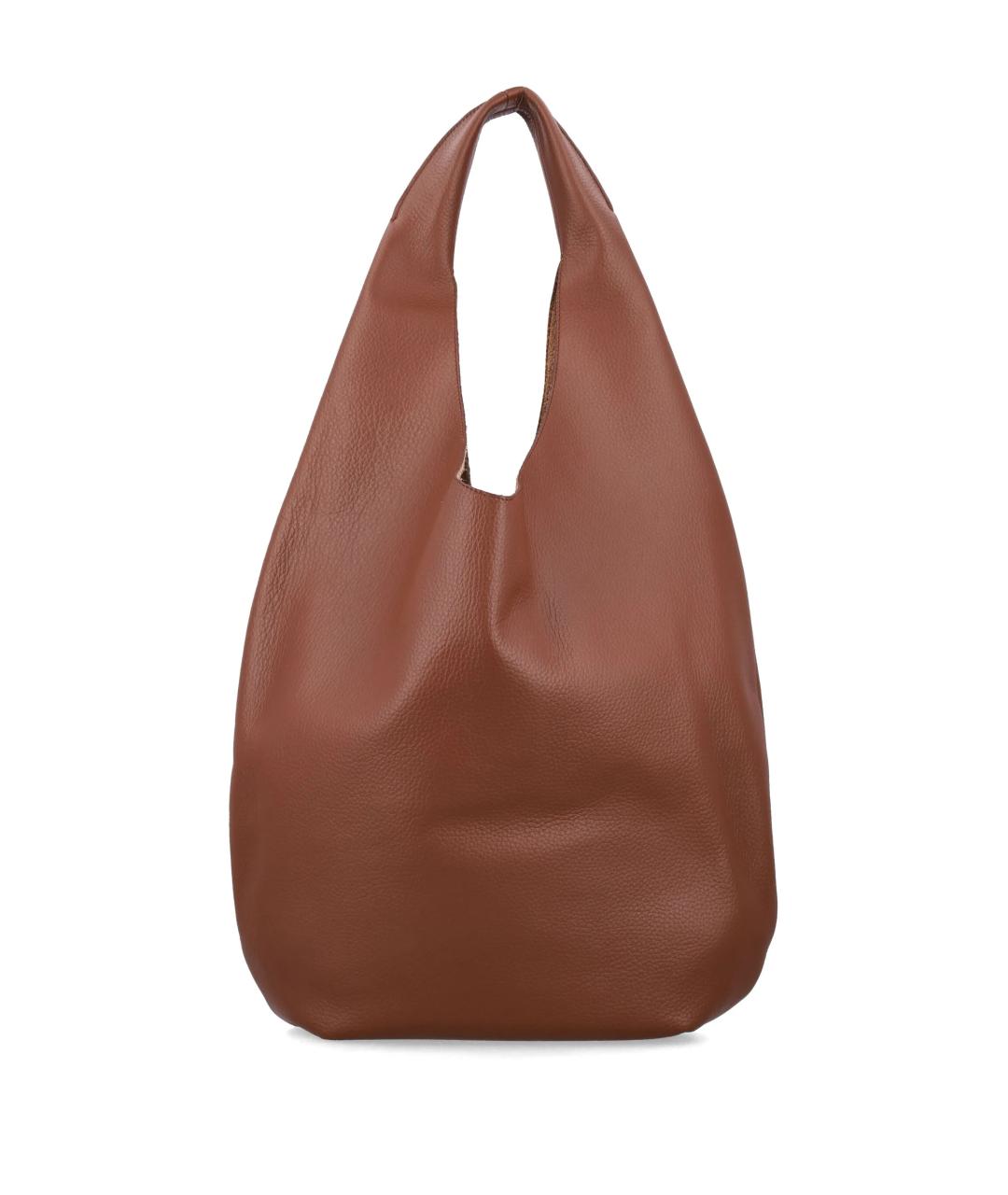 A.P.C. Коричневая кожаная сумка тоут, фото 4