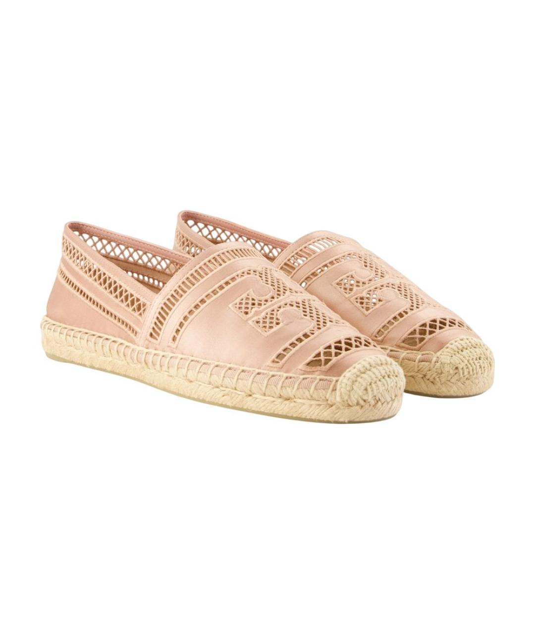 TORY BURCH Бежевые синтетические эспадрильи, фото 2