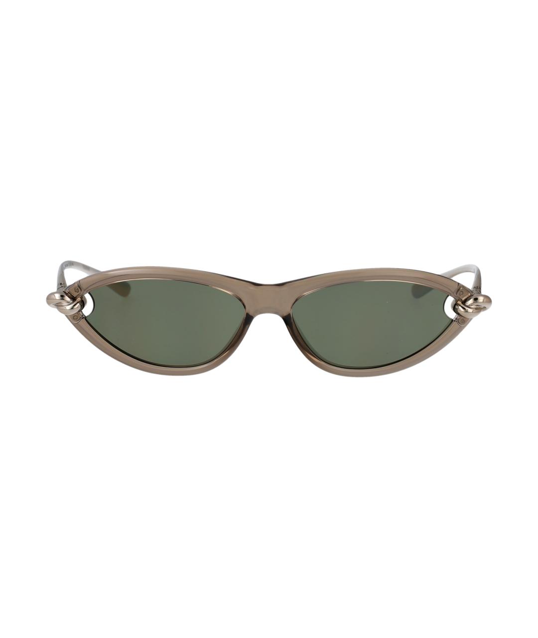 BOTTEGA VENETA Бежевые солнцезащитные очки, фото 2