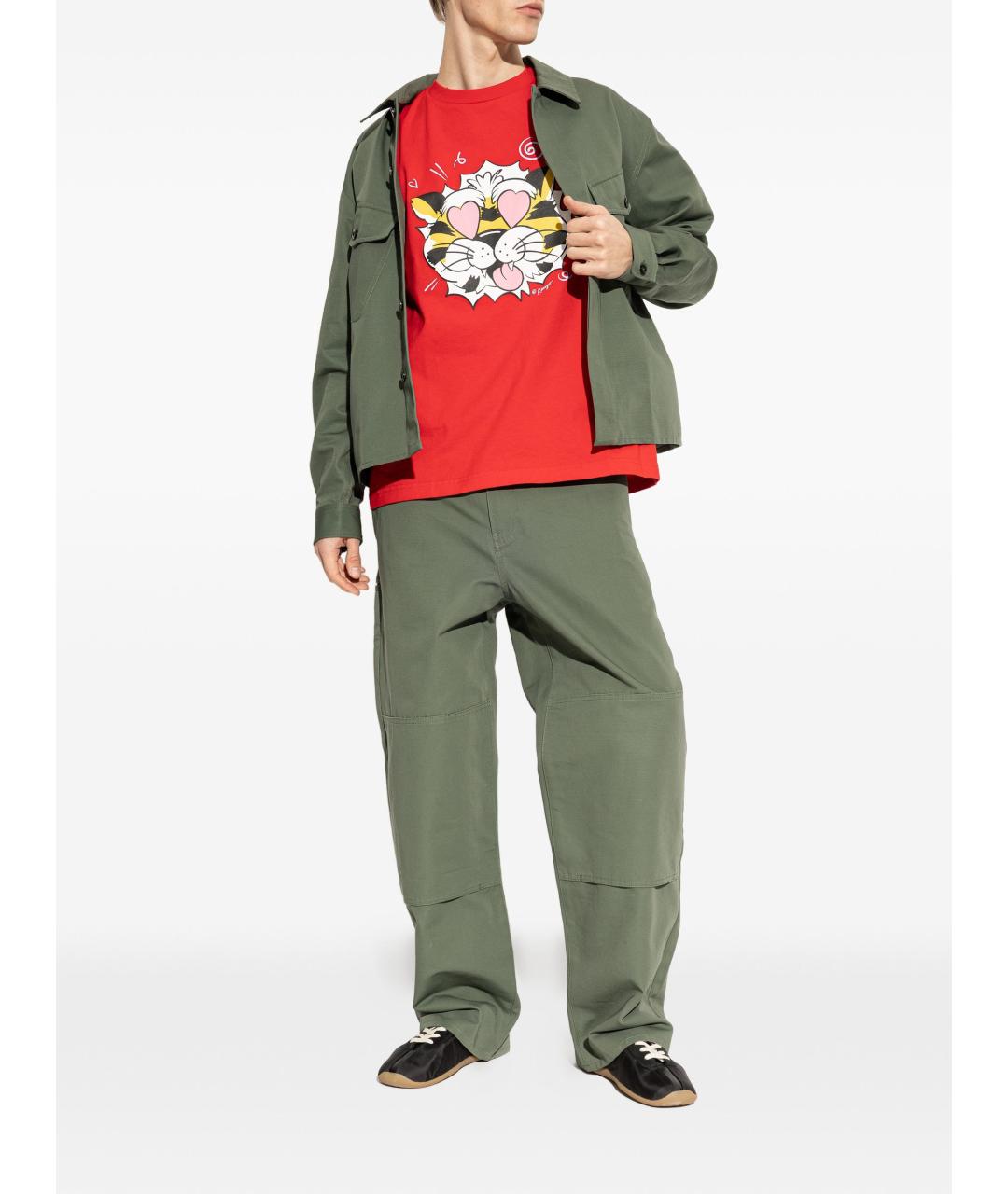 KENZO Черные текстильные низкие кроссовки / кеды, фото 3