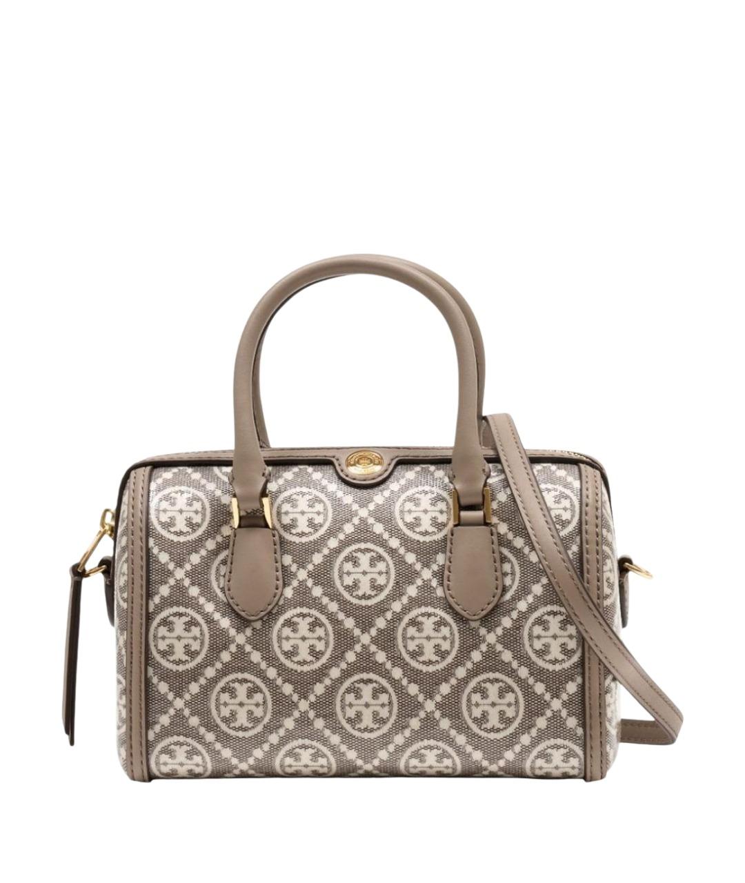 TORY BURCH Серая тканевая сумка тоут, фото 1