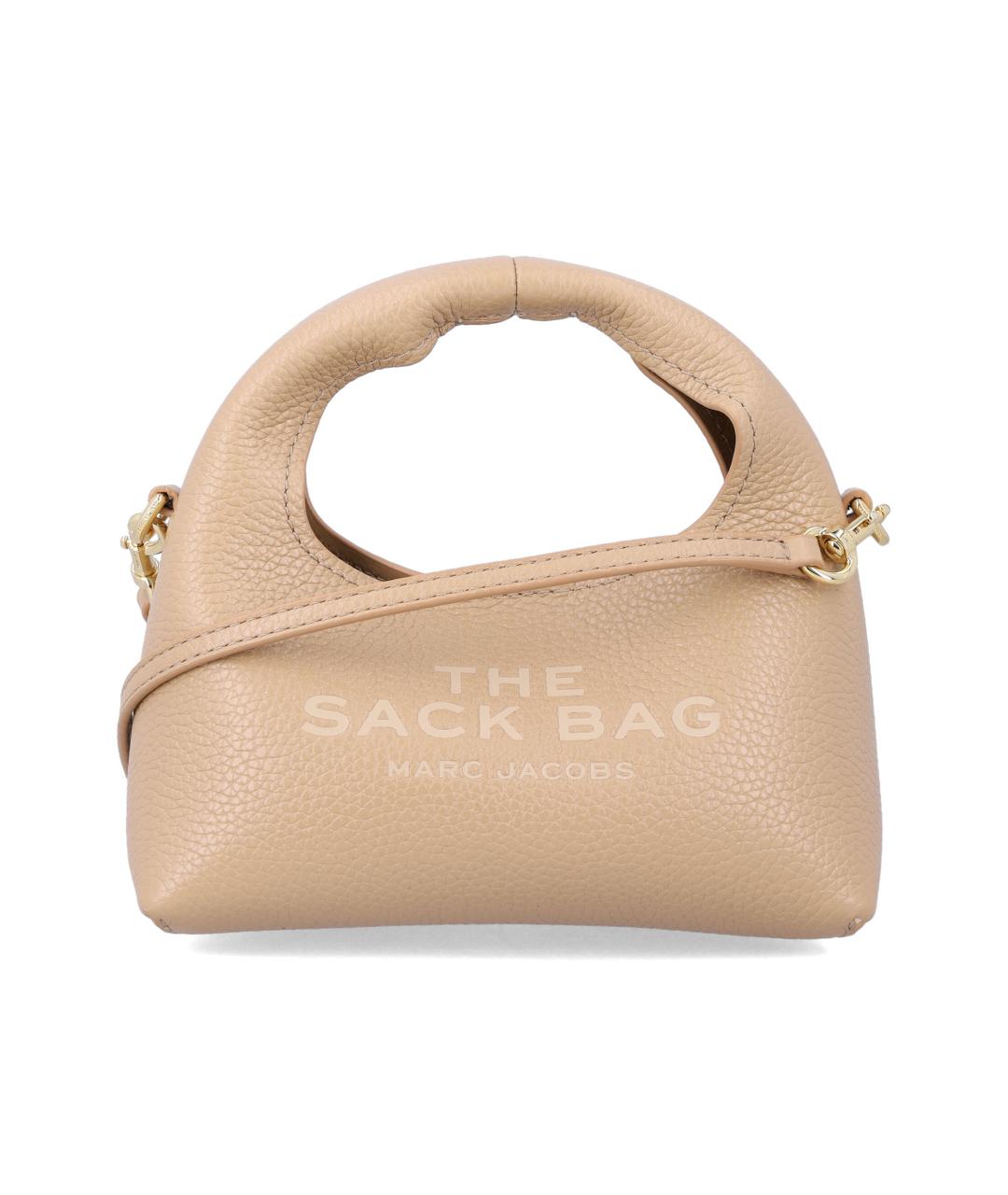MARC JACOBS Бежевая кожаная сумка с короткими ручками, фото 1