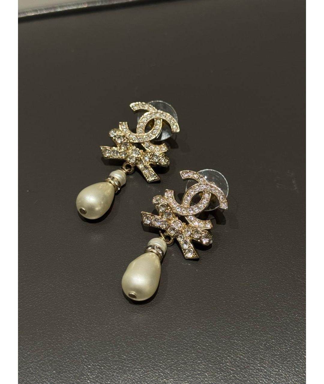 CHANEL Серебряные серьги, фото 3