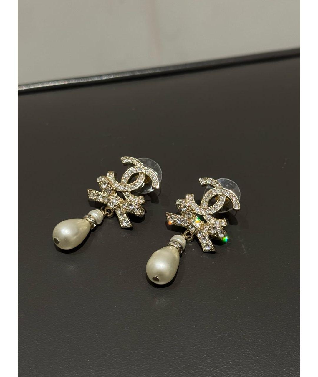 CHANEL Серебряные серьги, фото 2