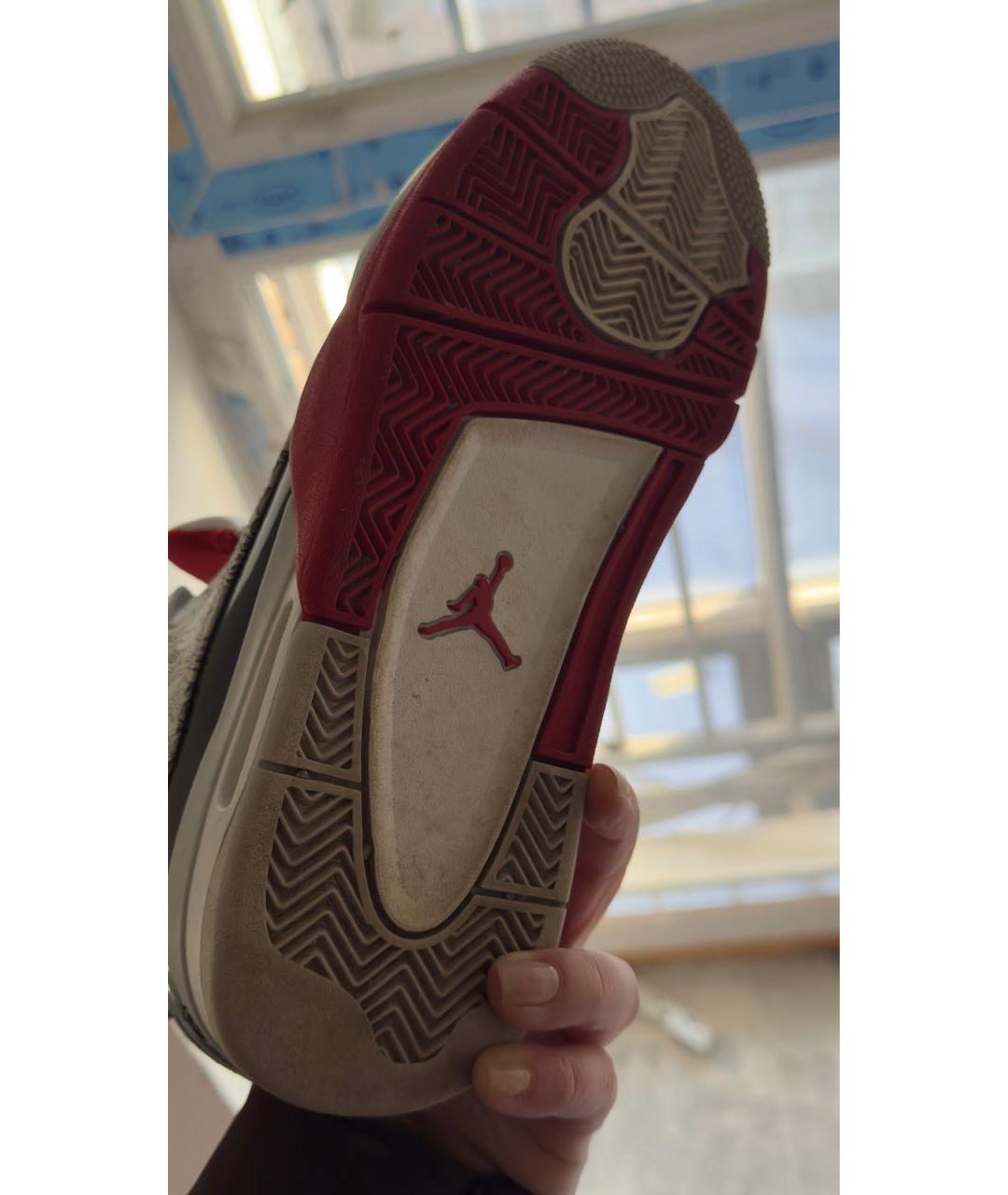 NIKE Белые кожаные высокие кроссовки / кеды, фото 5