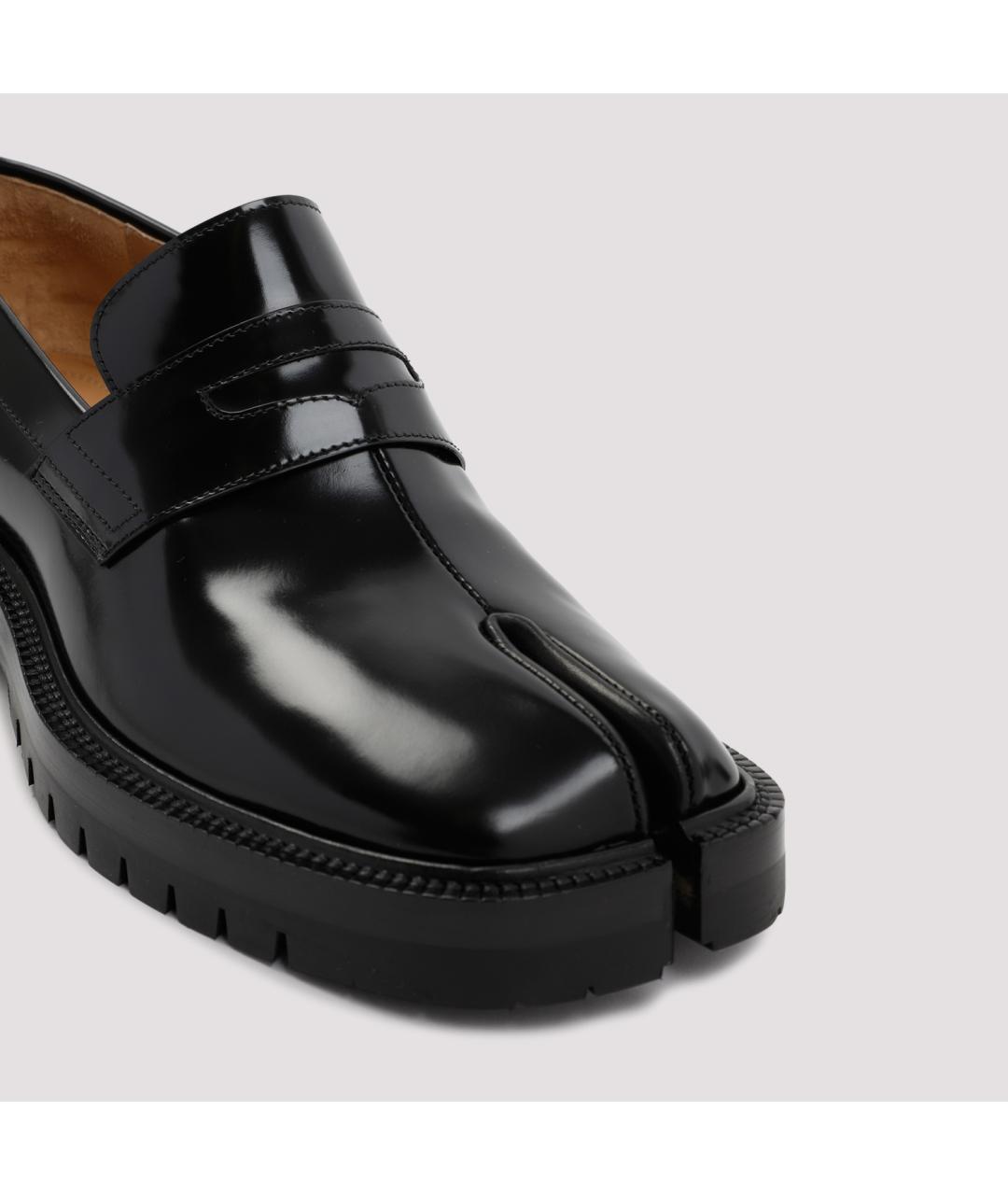MAISON MARGIELA Черные кожаные лоферы, фото 5