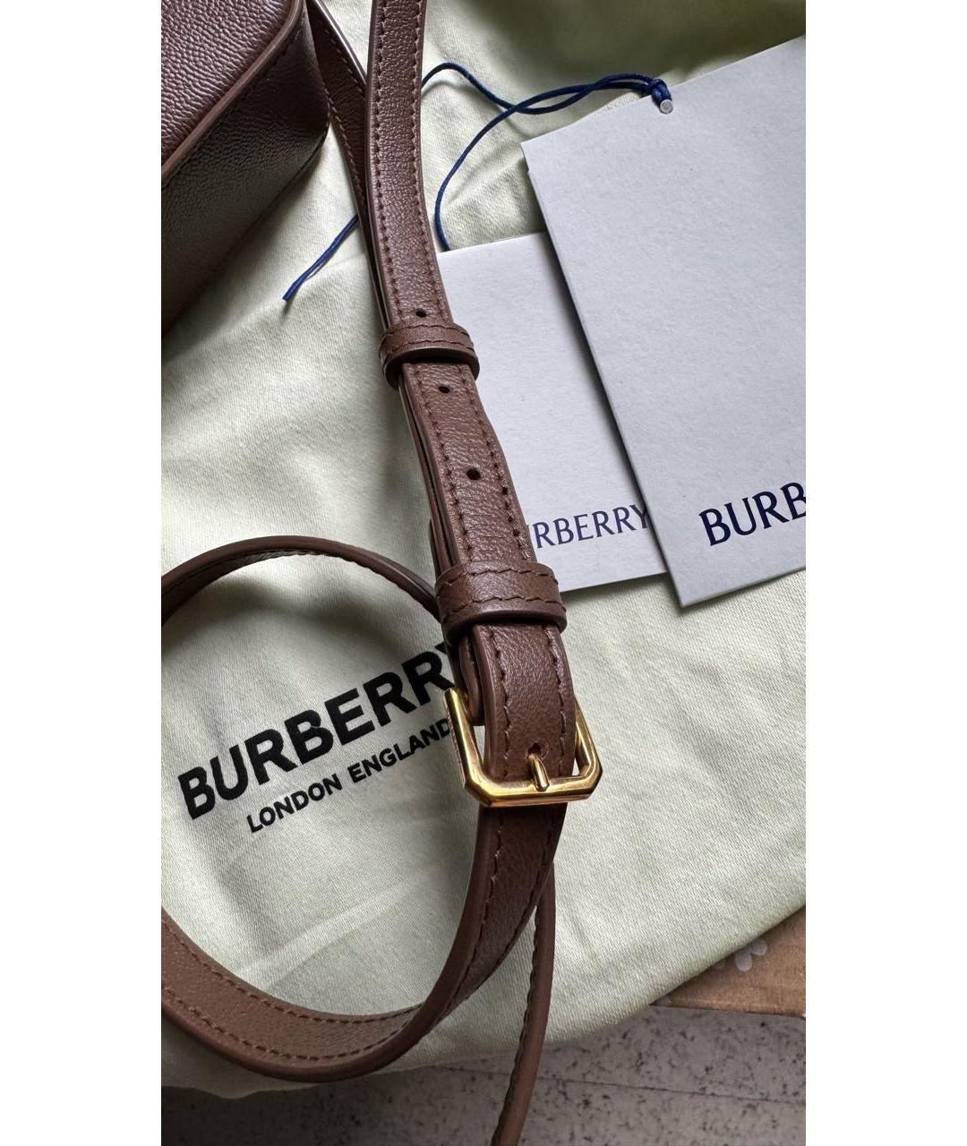 BURBERRY Коричневая сумка через плечо, фото 5