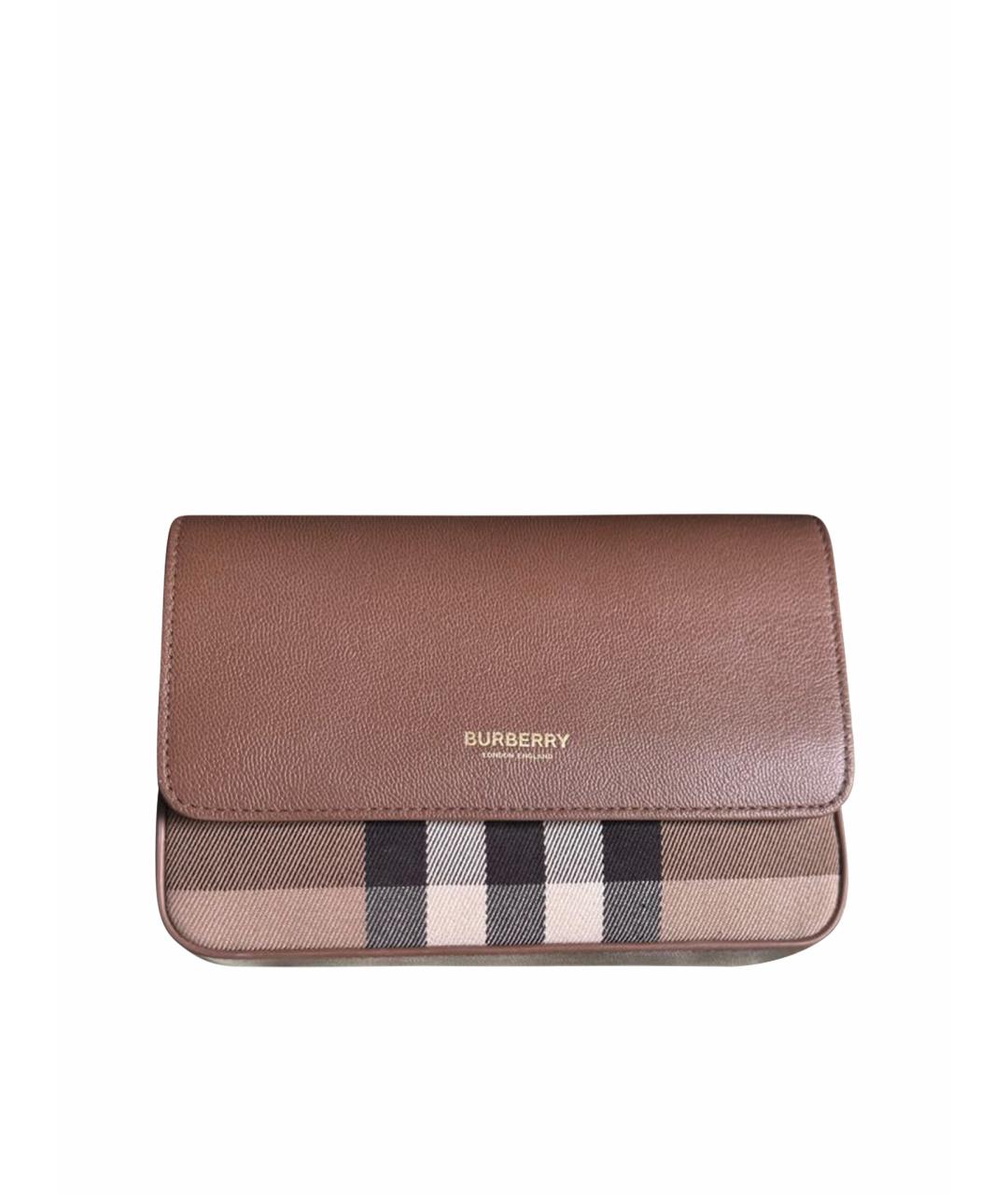 BURBERRY Коричневая сумка через плечо, фото 1