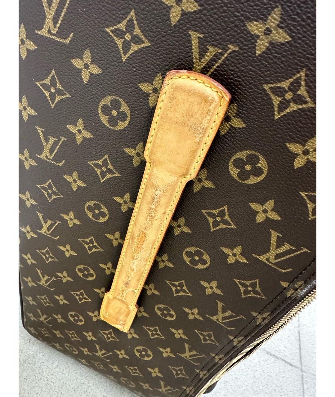 LOUIS VUITTON Коричневый чемодан, фото 8
