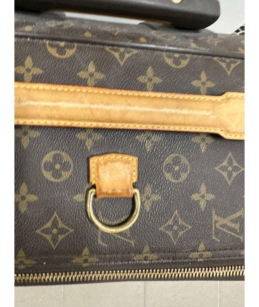 LOUIS VUITTON Коричневый чемодан, фото 6