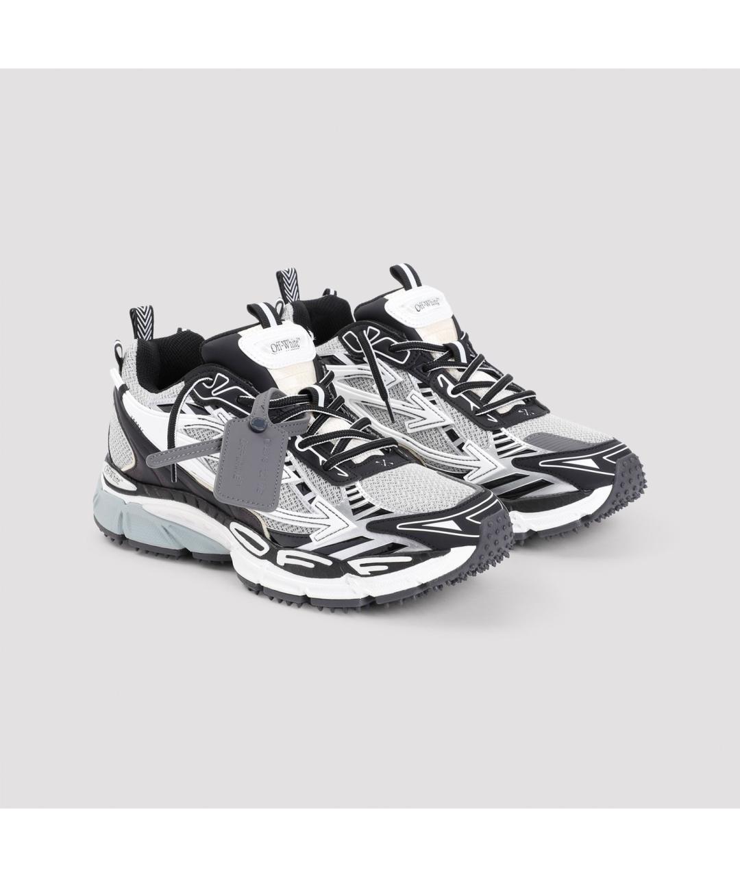 OFF-WHITE Серые синтетические низкие кроссовки / кеды, фото 3