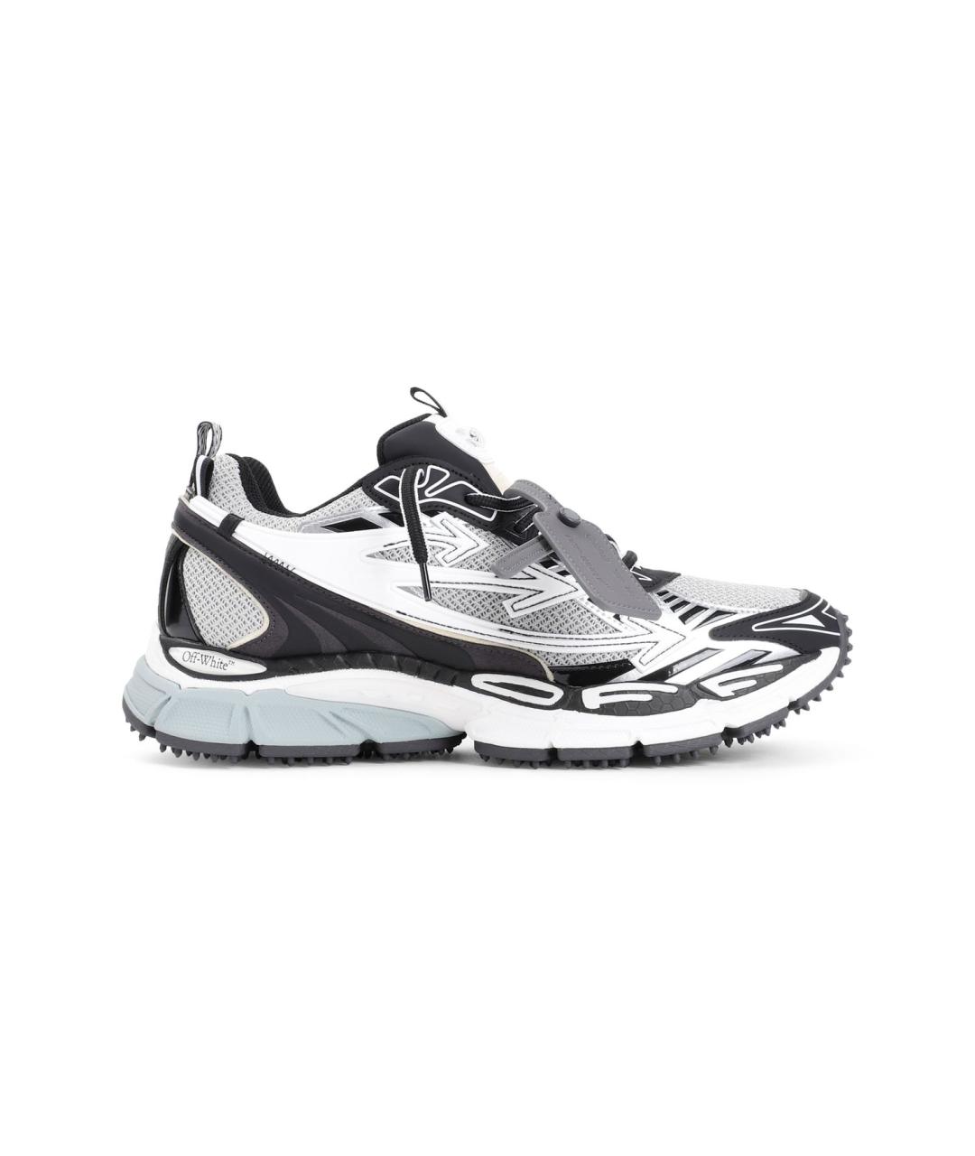 OFF-WHITE Серые синтетические низкие кроссовки / кеды, фото 1