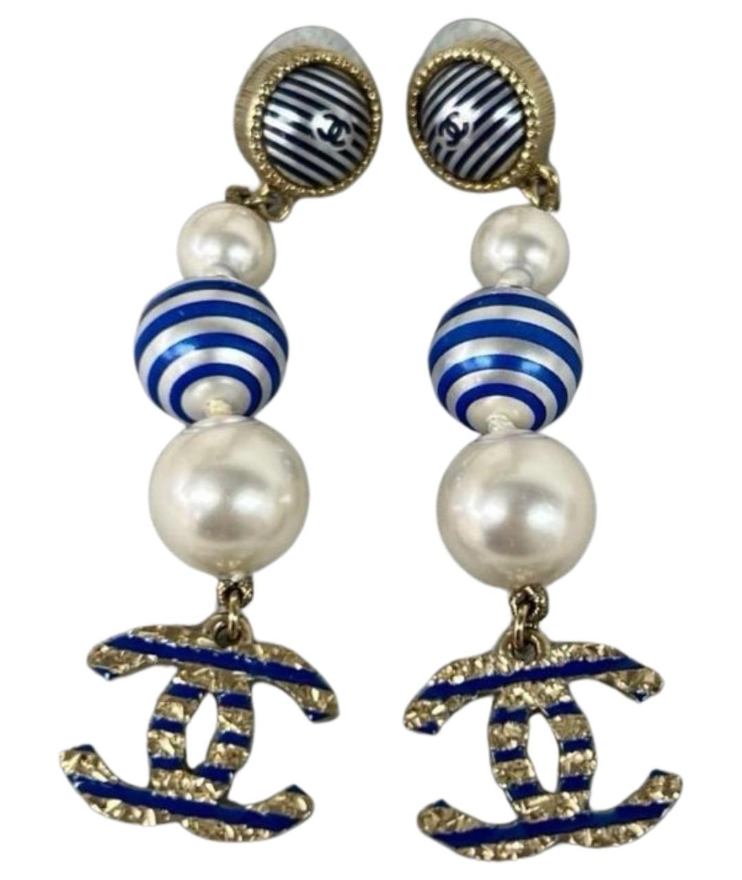 CHANEL Золотые серьги, фото 1