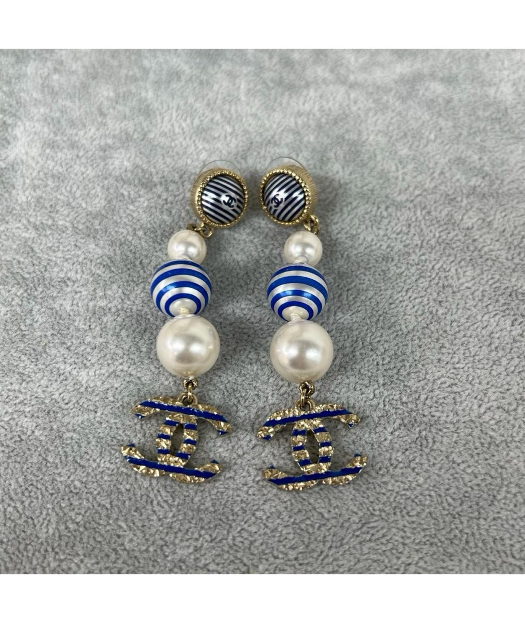 CHANEL Золотые серьги, фото 4