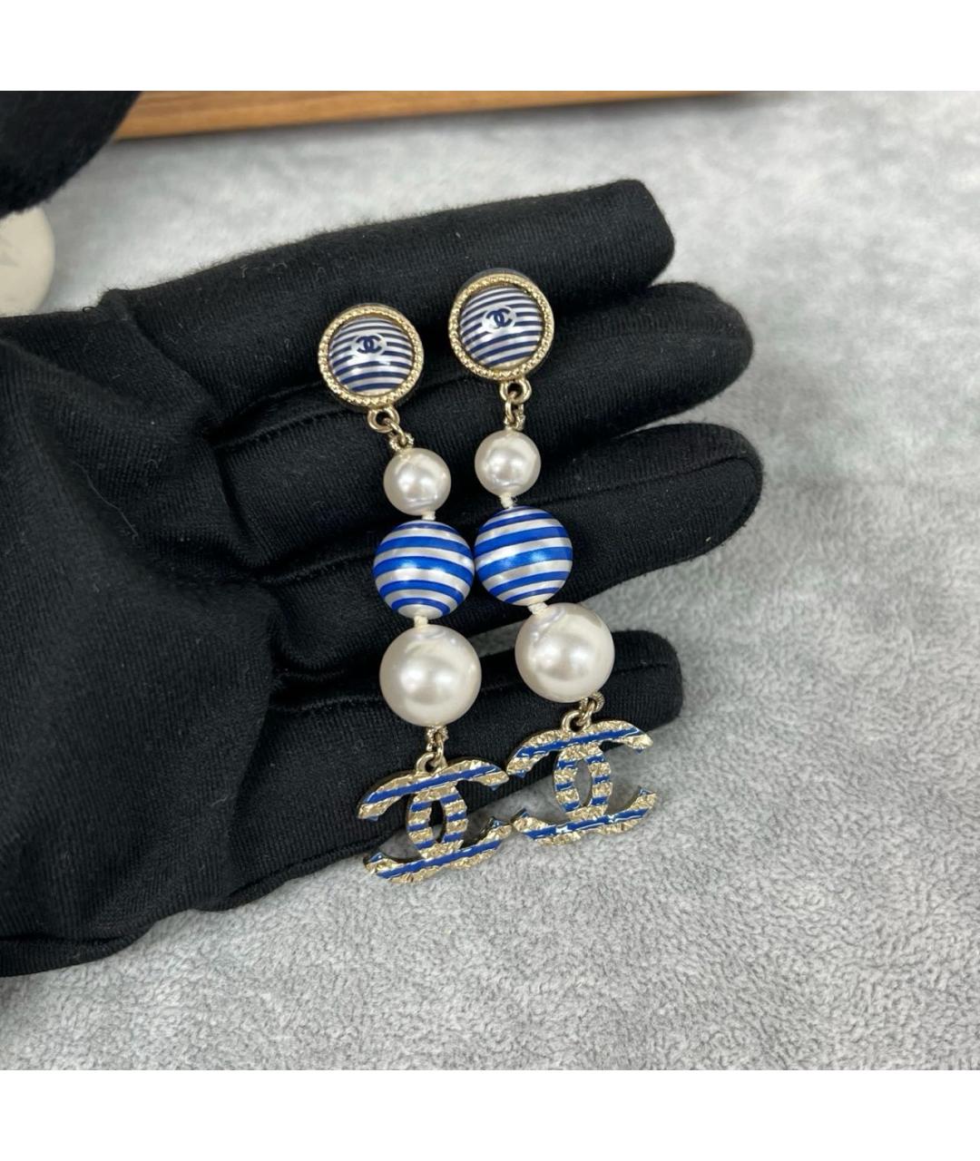 CHANEL Золотые серьги, фото 3