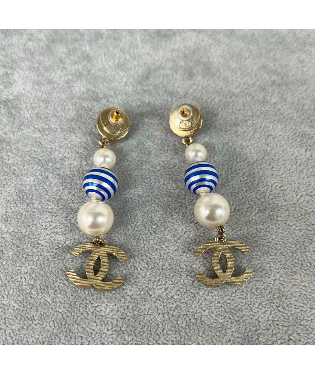 CHANEL Золотые серьги, фото 2