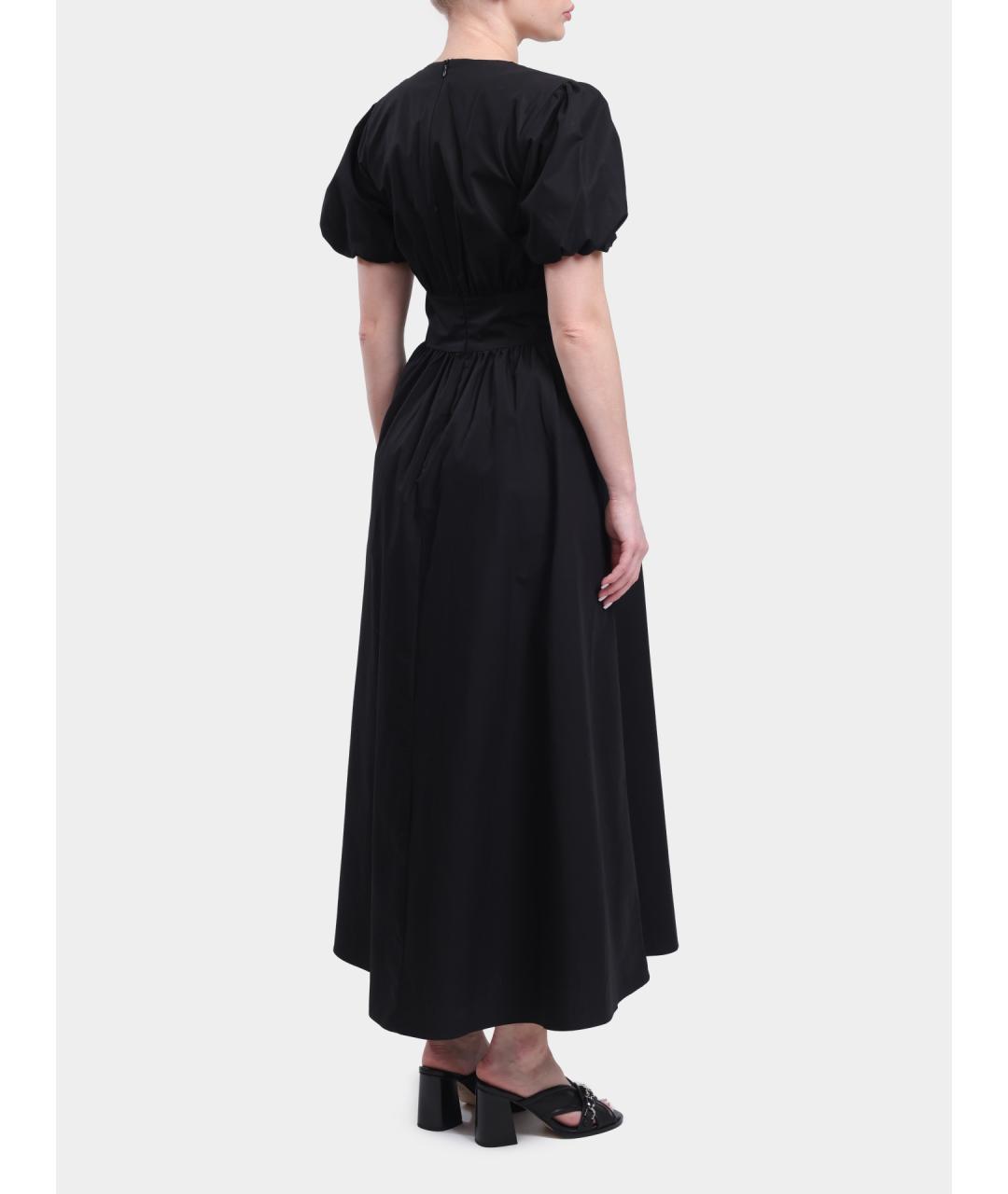 HUGO BOSS Черное хлопковое повседневное платье, фото 5