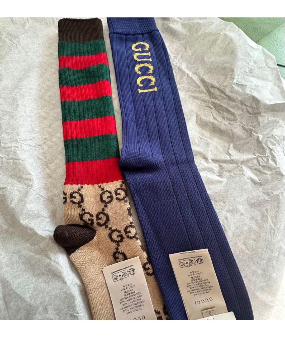GUCCI Темно-синие носки, чулки и колготы, фото 7