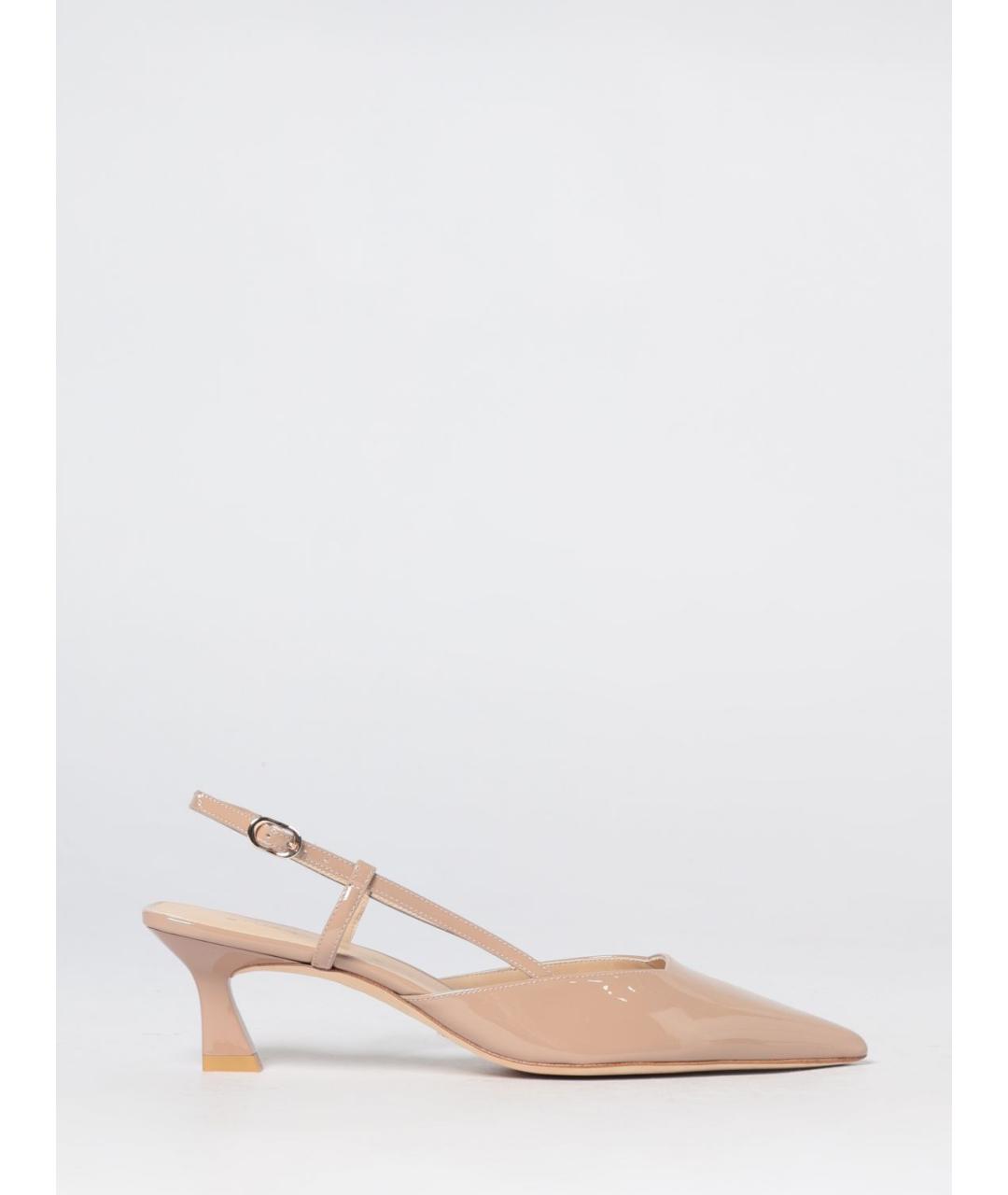 STUART WEITZMAN Коричневые кожаные туфли, фото 4