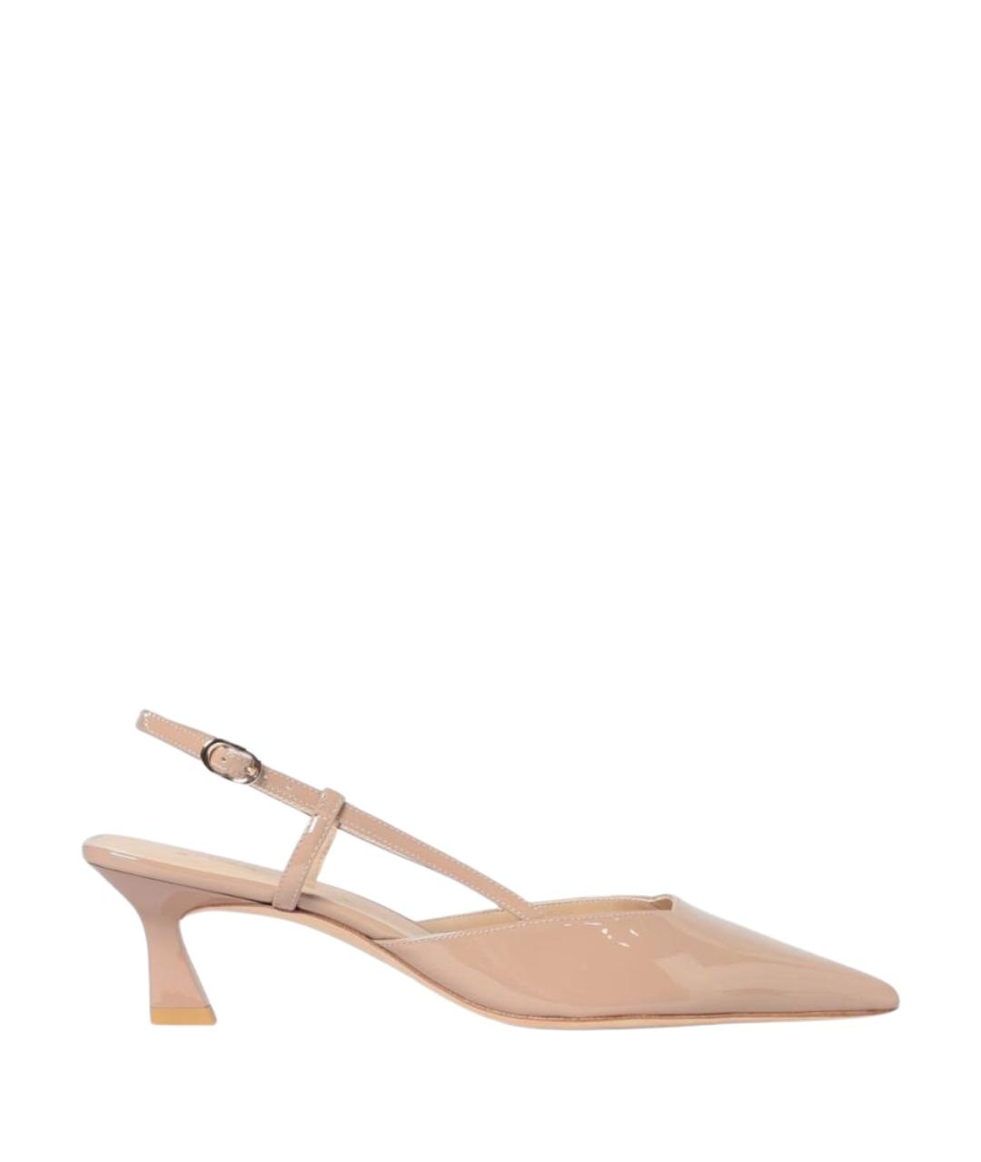STUART WEITZMAN Коричневые кожаные туфли, фото 1