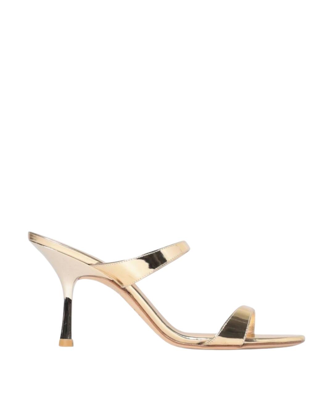STUART WEITZMAN Золотые босоножки, фото 1