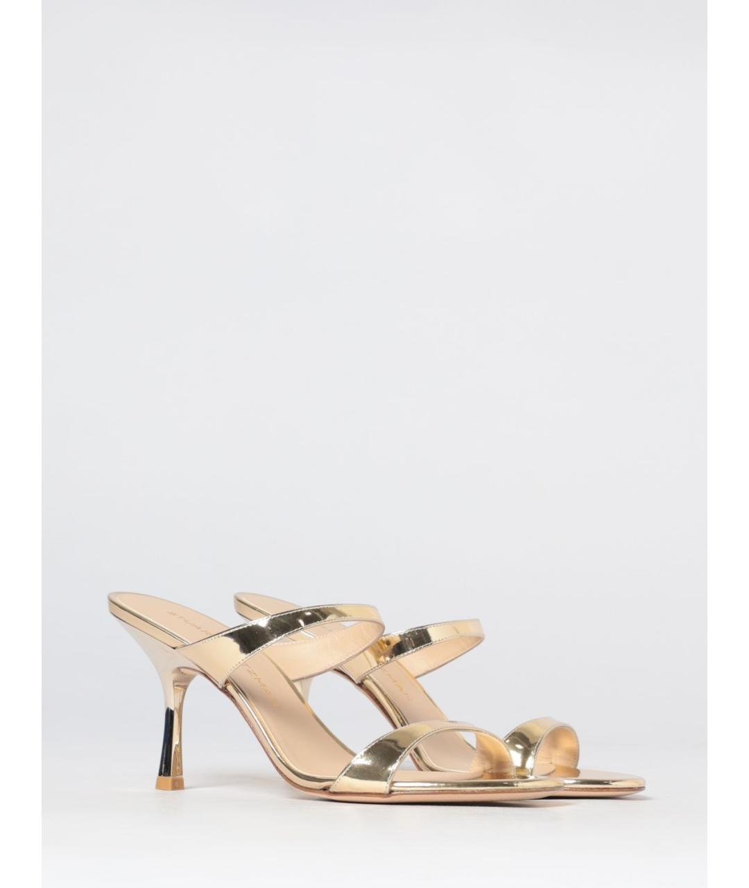 STUART WEITZMAN Золотые босоножки, фото 2