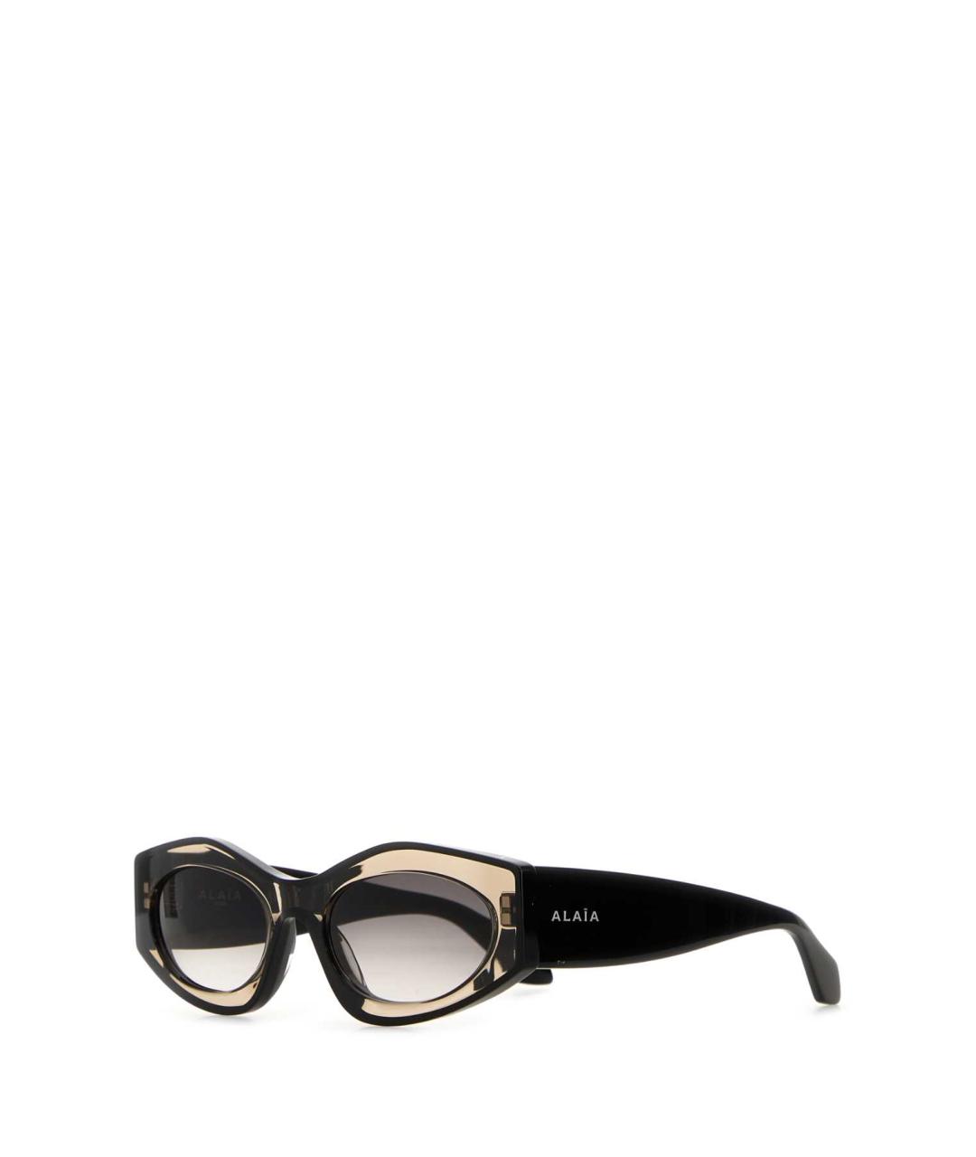 ALAIA Черные пластиковые солнцезащитные очки, фото 1