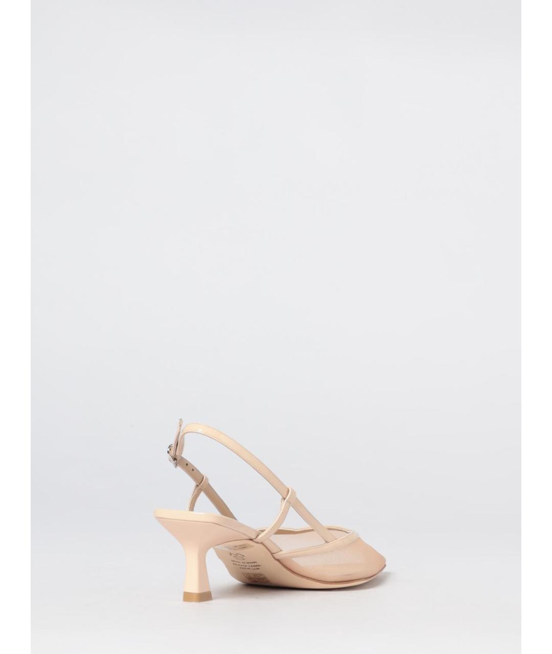 STUART WEITZMAN Бежевые текстильные туфли, фото 3