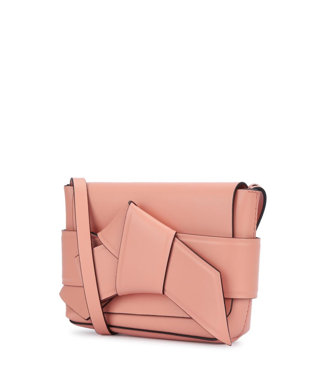 ACNE STUDIOS Розовая кожаная сумка через плечо, фото 2