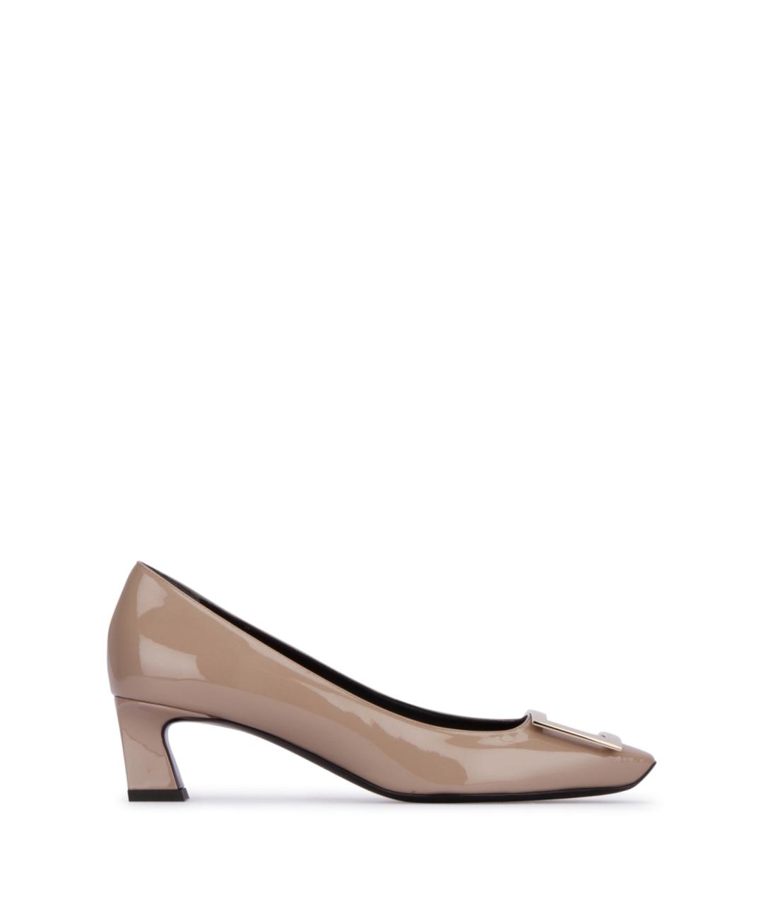 ROGER VIVIER Бежевые туфли из лакированной кожи, фото 1