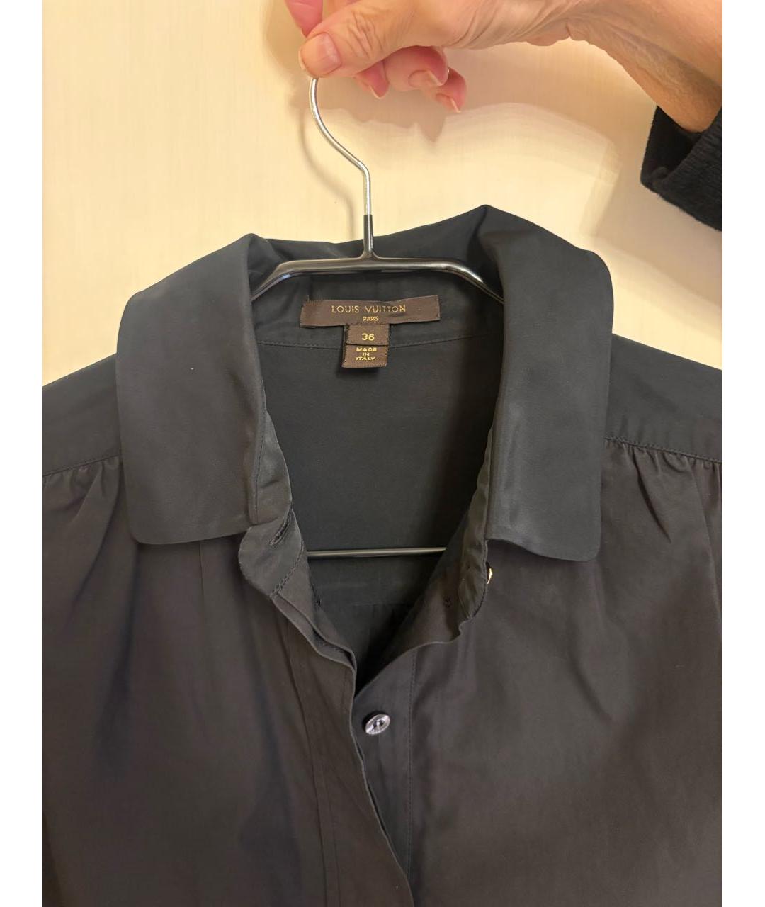 LOUIS VUITTON Черное хлопковое повседневное платье, фото 3