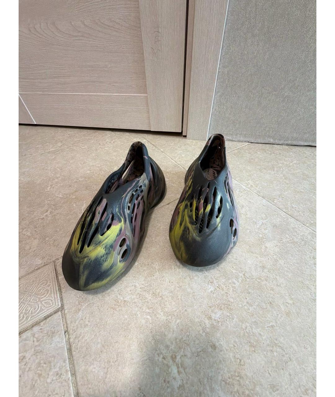 ADIDAS YEEZY Мульти резиновые шлепанцы, фото 2