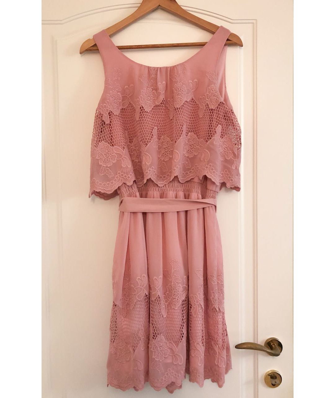 BLUGIRL Розовое полиэстеровое повседневное платье, фото 2