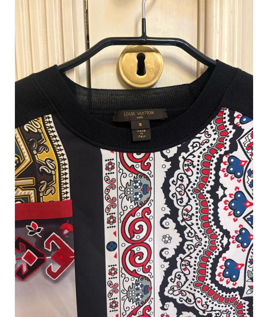 LOUIS VUITTON Черное шерстяное повседневное платье, фото 3