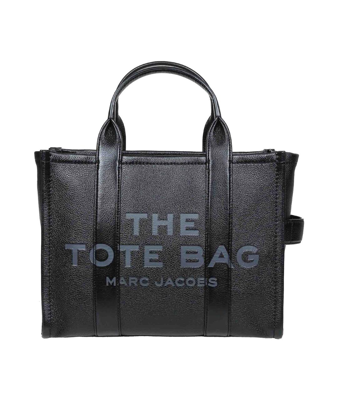 MARC JACOBS Черная кожаная сумка тоут, фото 1