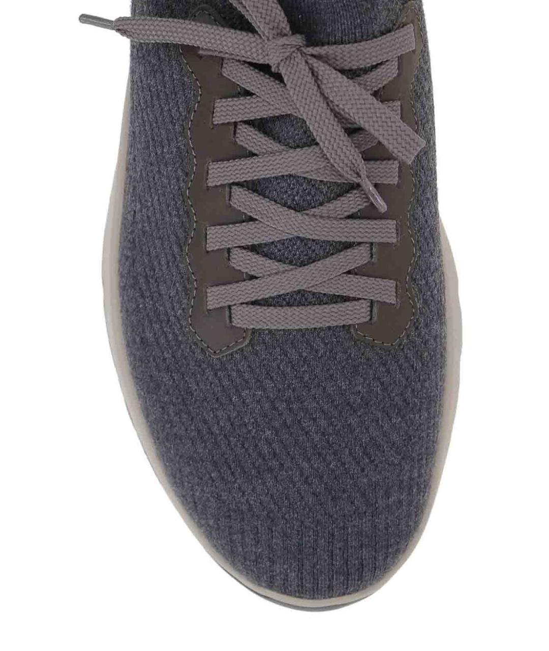 BRUNELLO CUCINELLI Серые текстильные низкие кроссовки / кеды, фото 4
