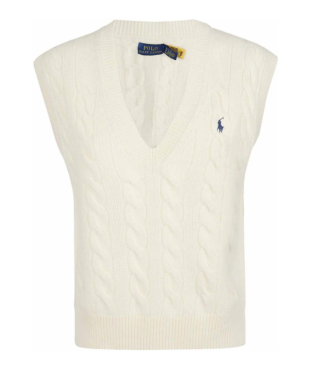 POLO RALPH LAUREN Бежевая шерстяная жилетка, фото 1